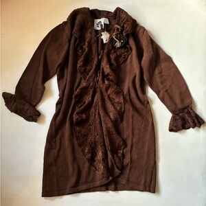 NWT Storybook Knits Brown Penny Lane Knit Coat